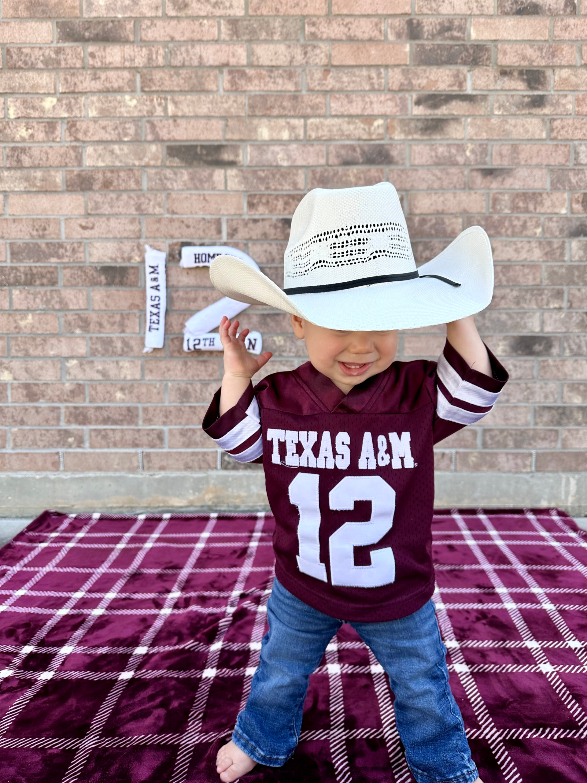 texas a&m first birthday shoot